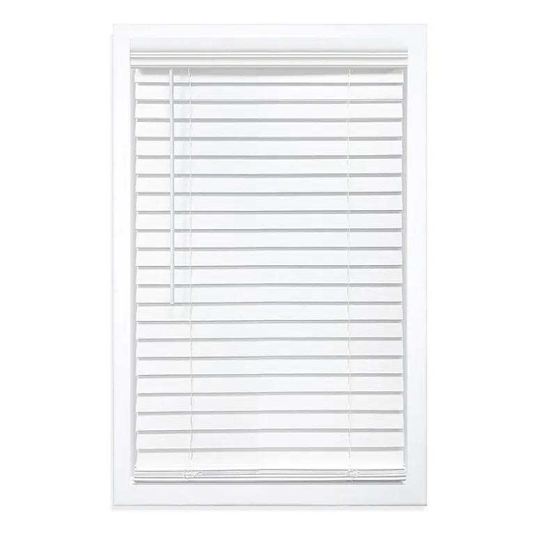 Cut-to-Width 2" Cordless Faux-Wood Blinds