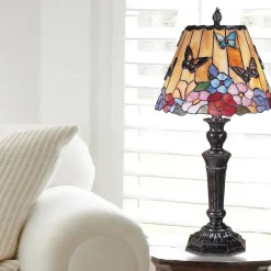 Dale Tiffany™ Butterfly/Peony Table Lamp
