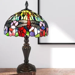 Dale Tiffany 20" Catalina Dragonfly Tiffany Glass Table Lamp