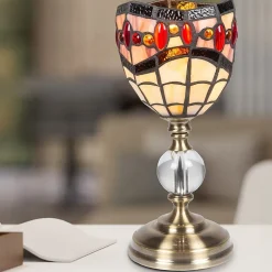 Dale Tiffany 12.5" Fall River Tiffany Desk Lamp