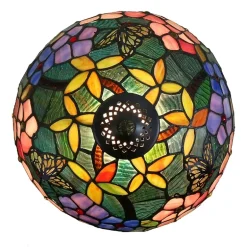 Dale Tiffany Kannon Peony Glass Table Lamp