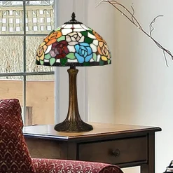 Dale Tiffany 19.5" Manor Tiffany Glass Table Lamp