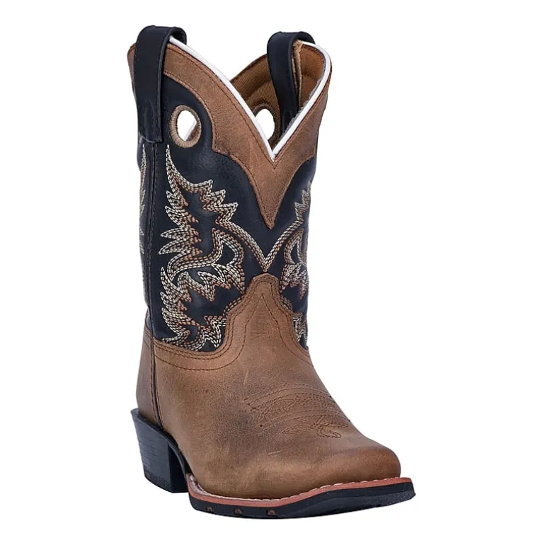 Dan Post Little & Big Kid Boys Rascal Stacked Heel Cowboy Boots