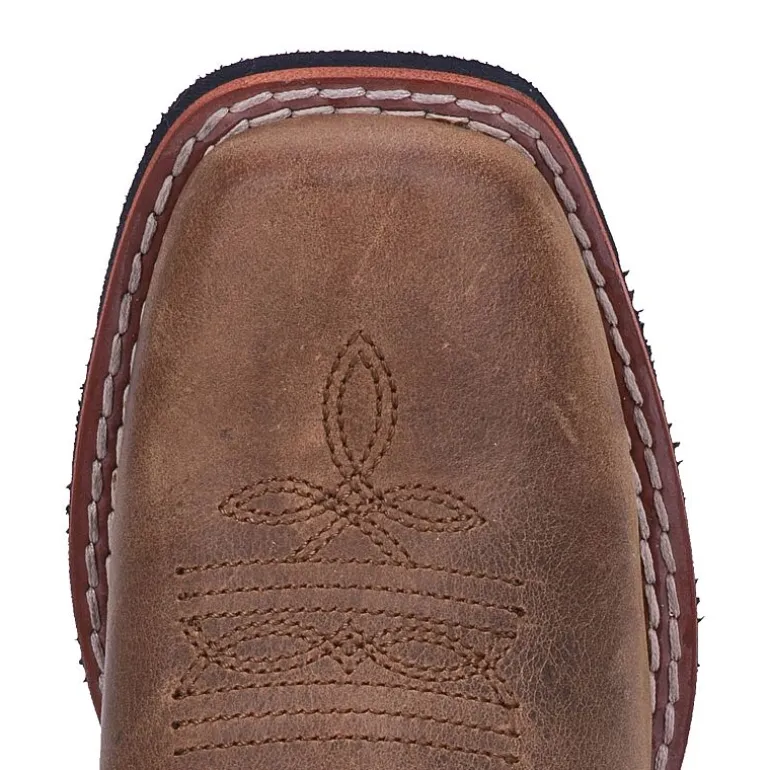 Dan Post Little & Big Kid Boys Rascal Stacked Heel Cowboy Boots