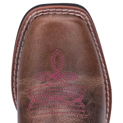 Dan Post Little & Big Kid Girls Majesty Stacked Heel Cowboy Boots