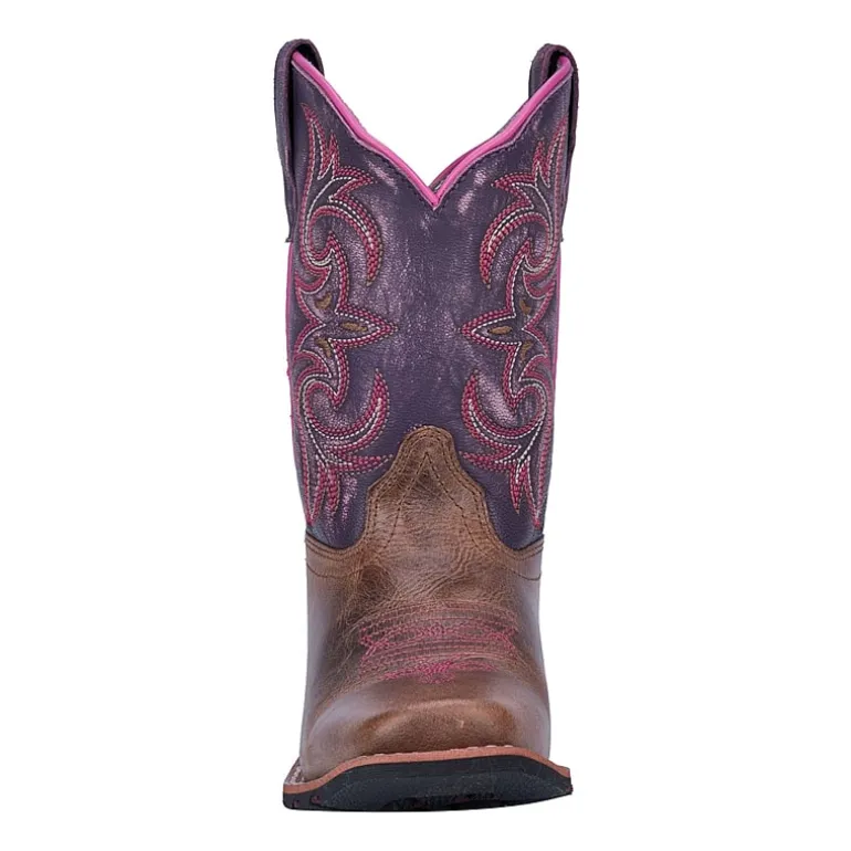 Dan Post Little & Big Kid Girls Majesty Stacked Heel Cowboy Boots