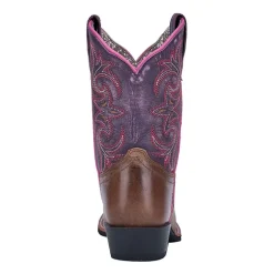 Dan Post Little & Big Kid Girls Majesty Stacked Heel Cowboy Boots