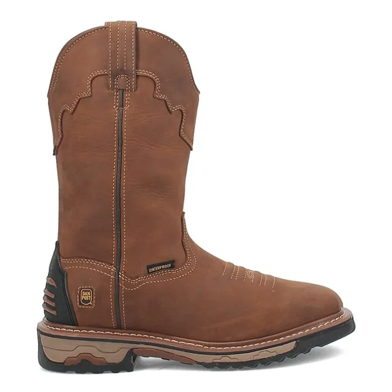 Dan Post Mens Blayde Waterproof Slip Resistant Block Heel Work Boots