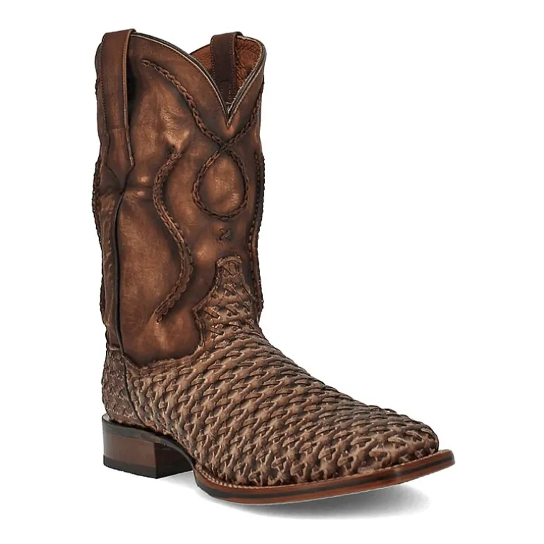 Dan Post Mens Stanley Block Heel Cowboy Boots