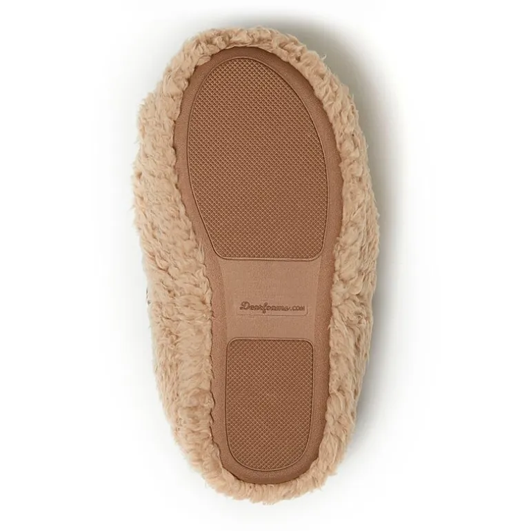 Dearfoams Adult Closed Back Unisex Adult Memory Foam Slip-On Slippers