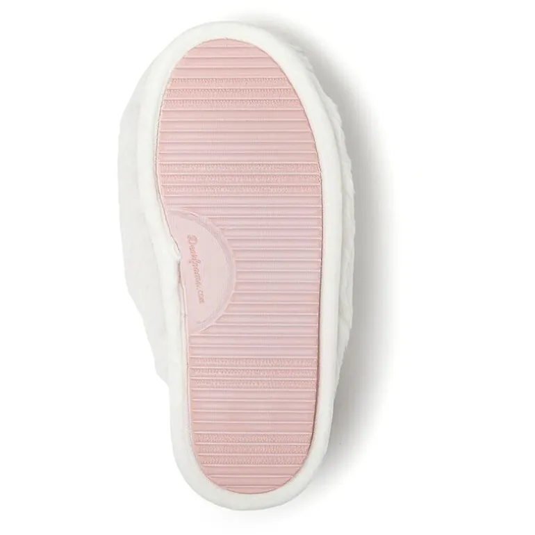 Dearfoams Bunny Novelty Scuff Womens Memory Foam Slip-On Slippers