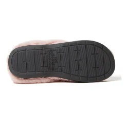 Dearfoams Claire Cable Knit Chenille Womens Memory Foam Clog Slippers
