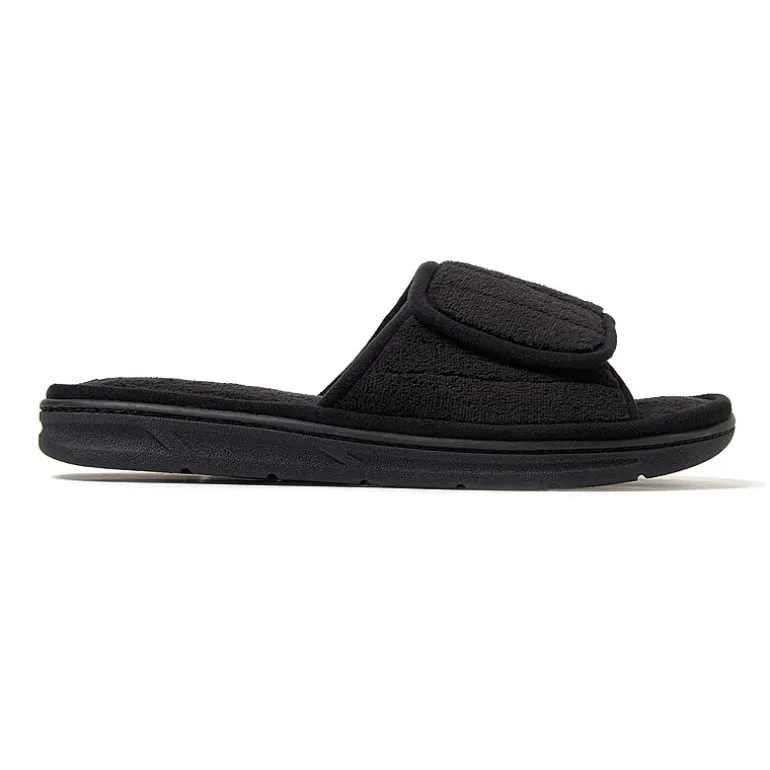Dearfoams Collin Mens Memory Foam Slip-On Slippers