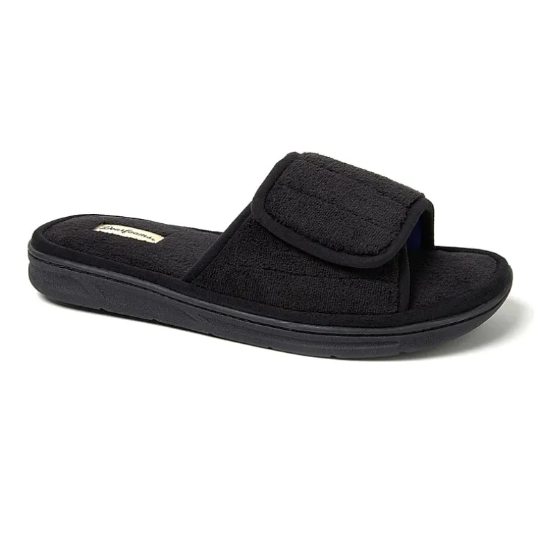 Dearfoams Collin Mens Memory Foam Slip-On Slippers