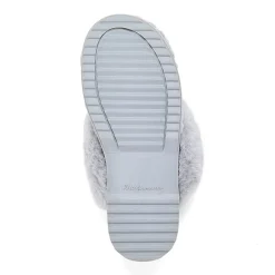 Dearfoams Courtney Knit Scuff Womens Memory Foam Slip-On Slippers