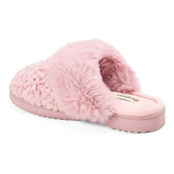 Dearfoams Courtney Knit Scuff Womens Memory Foam Slip-On Slippers
