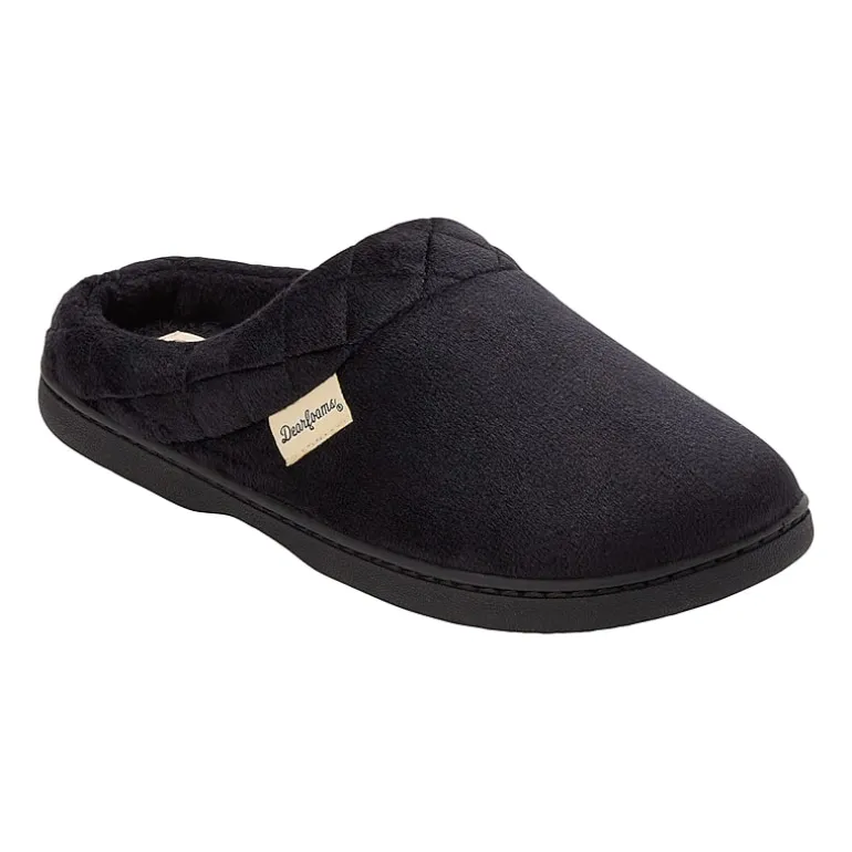 Dearfoams Darcy Velour Scuff Womens Memory Foam Clog Slippers