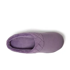 Dearfoams Darcy Velour Scuff Womens Memory Foam Clog Slippers