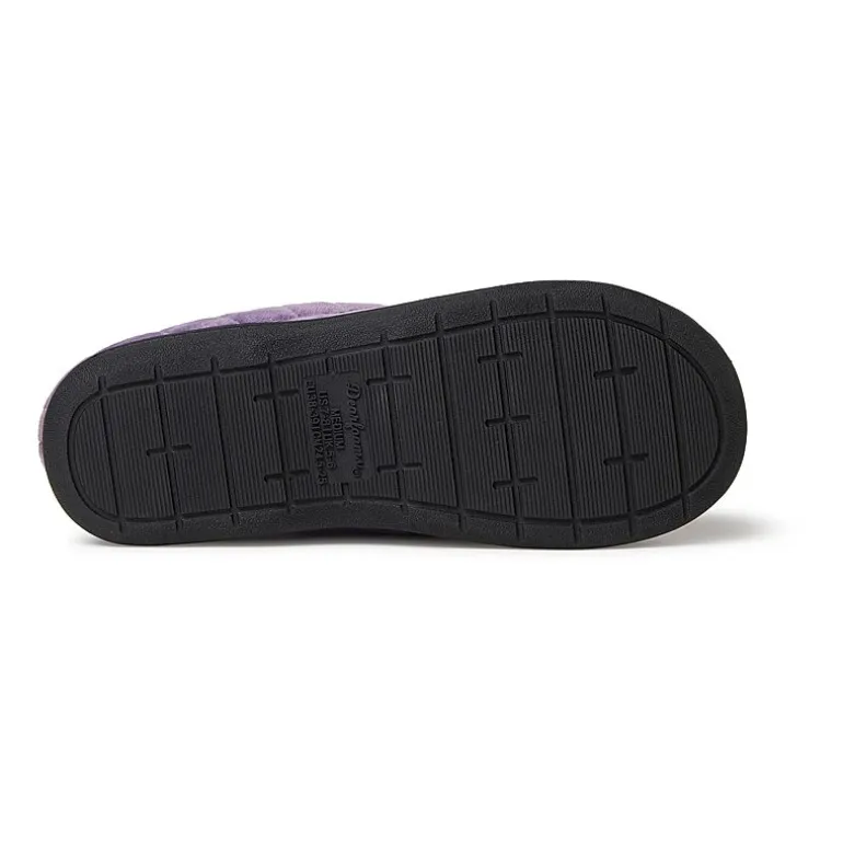 Dearfoams Darcy Velour Scuff Womens Memory Foam Clog Slippers