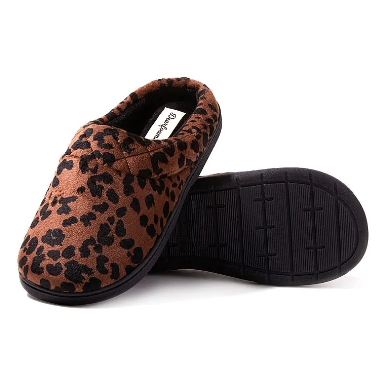 Dearfoams Darcy Velour Scuff Womens Memory Foam Clog Slippers