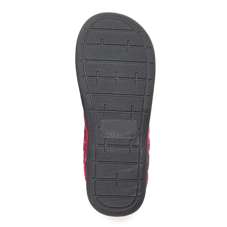Dearfoams Darcy Velour Scuff Womens Memory Foam Clog Slippers