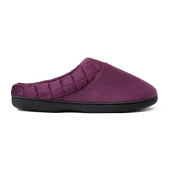Dearfoams Darcy Velour Scuff Womens Memory Foam Clog Slippers