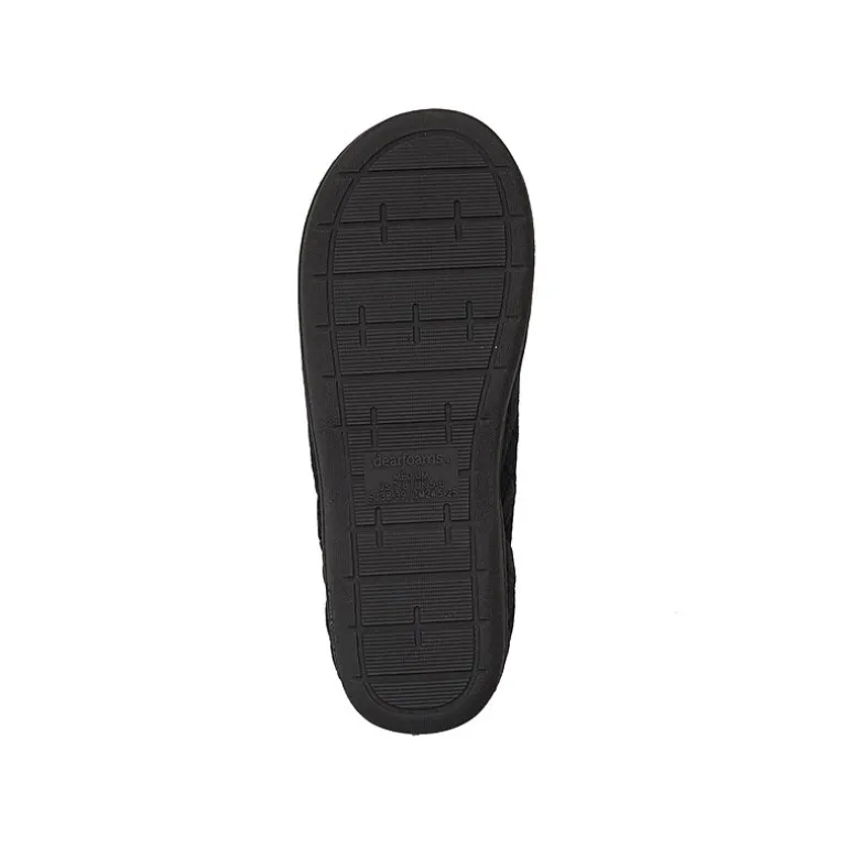 Dearfoams Darcy Velour Scuff Womens Memory Foam Clog Slippers