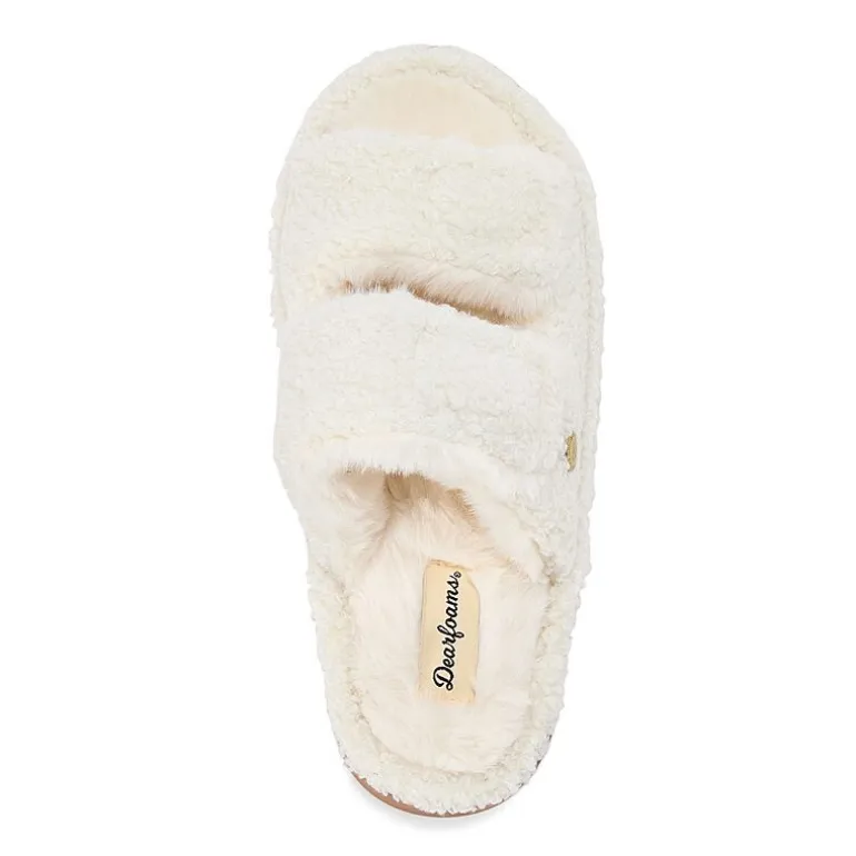 Dearfoams Dearfoams Womens Memory Foam Slip-On Slippers