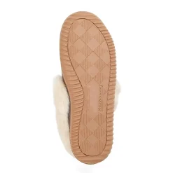 Dearfoams Doreen Genuine Suede Clog With Prayer Seam Womens Slip-On Slippers