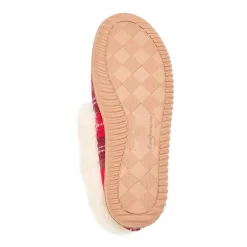Dearfoams Doreen Genuine Suede Clog With Prayer Seam Womens Slip-On Slippers