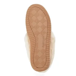Dearfoams Doreen Genuine Suede Clog With Prayer Seam Womens Slip-On Slippers