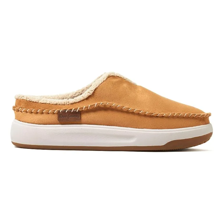 Dearfoams Elm Mens Memory Foam Clog Slippers