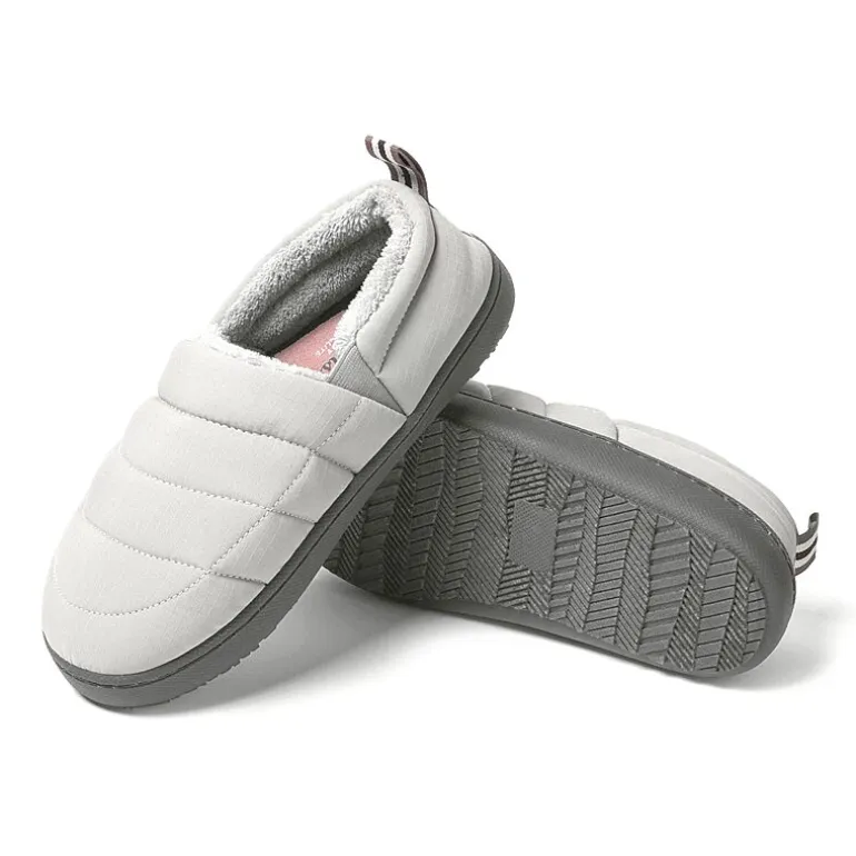 Dearfoams Fern Women'S Ripstop Closed Back - All Day Womens Memory Foam Slip-On Slippers