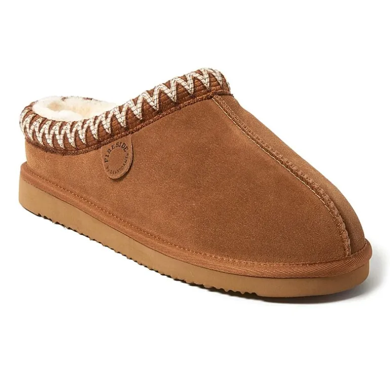 Dearfoams Grafton Mens Memory Foam Clog Slippers
