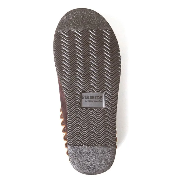 Dearfoams Grafton Mens Memory Foam Clog Slippers
