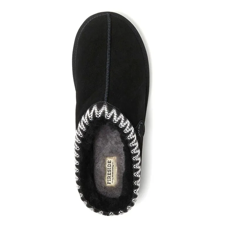 Dearfoams Grafton Mens Memory Foam Clog Slippers
