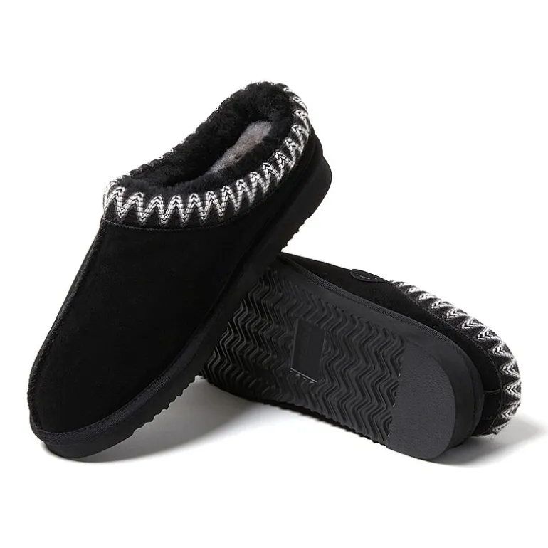 Dearfoams Grafton Mens Memory Foam Clog Slippers