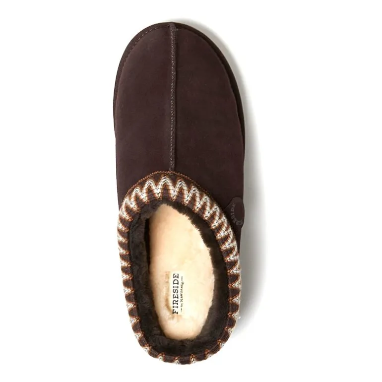 Dearfoams Grafton Mens Memory Foam Clog Slippers
