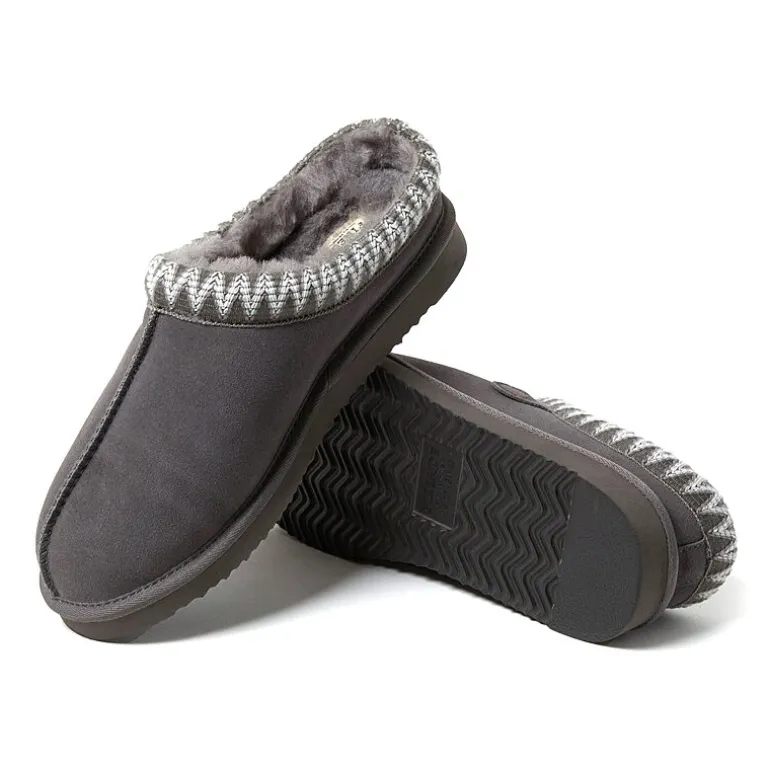 Dearfoams Grafton Mens Memory Foam Clog Slippers