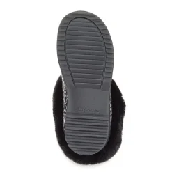 Dearfoams Hannah Festive Knit Womens Memory Foam Clog Slippers
