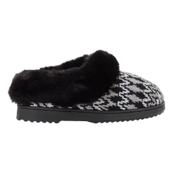 Dearfoams Hannah Festive Knit Womens Memory Foam Clog Slippers