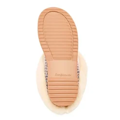 Dearfoams Hannah Festive Knit Womens Memory Foam Clog Slippers