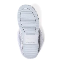 Dearfoams Hannah Festive Knit Womens Memory Foam Clog Slippers
