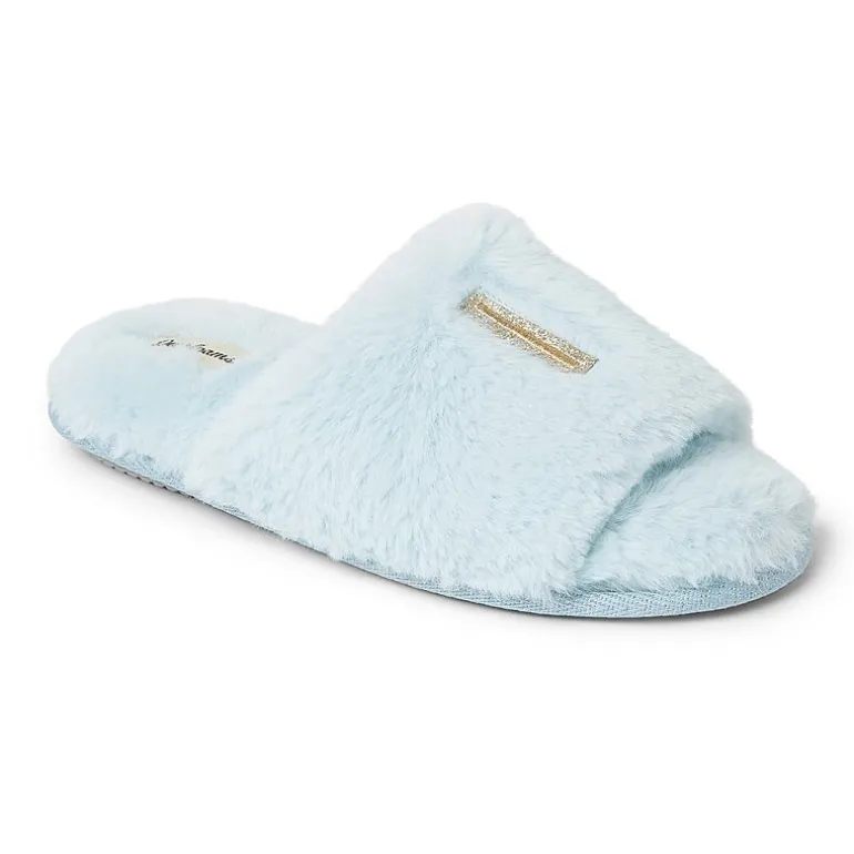 Dearfoams Lane Bridal Womens Memory Foam Slip-On Slippers