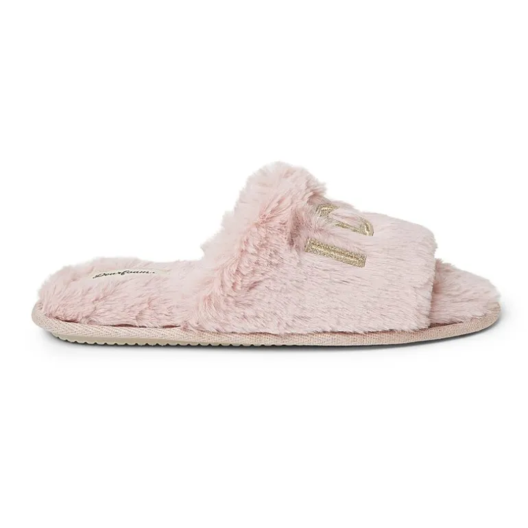 Dearfoams Lane Bridal Womens Memory Foam Slip-On Slippers