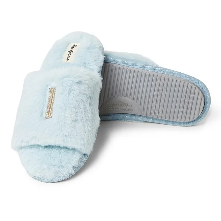 Dearfoams Lane Bridal Womens Memory Foam Slip-On Slippers
