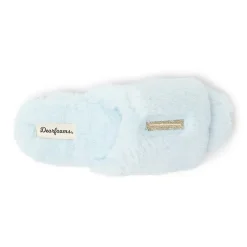 Dearfoams Lane Bridal Womens Memory Foam Slip-On Slippers