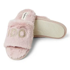 Dearfoams Lane Bridal Womens Memory Foam Slip-On Slippers