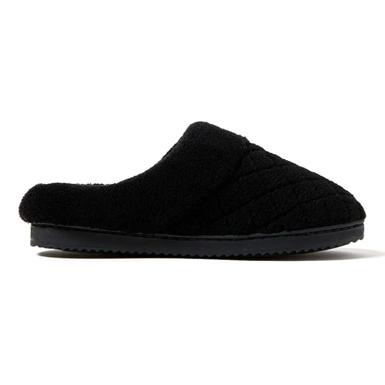 Dearfoams Libby Quilted Terry Womens Memory Foam Clog Slippers
