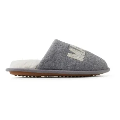 Dearfoams Mama Bear Plaid Scuff Womens Memory Foam Slip-On Slippers